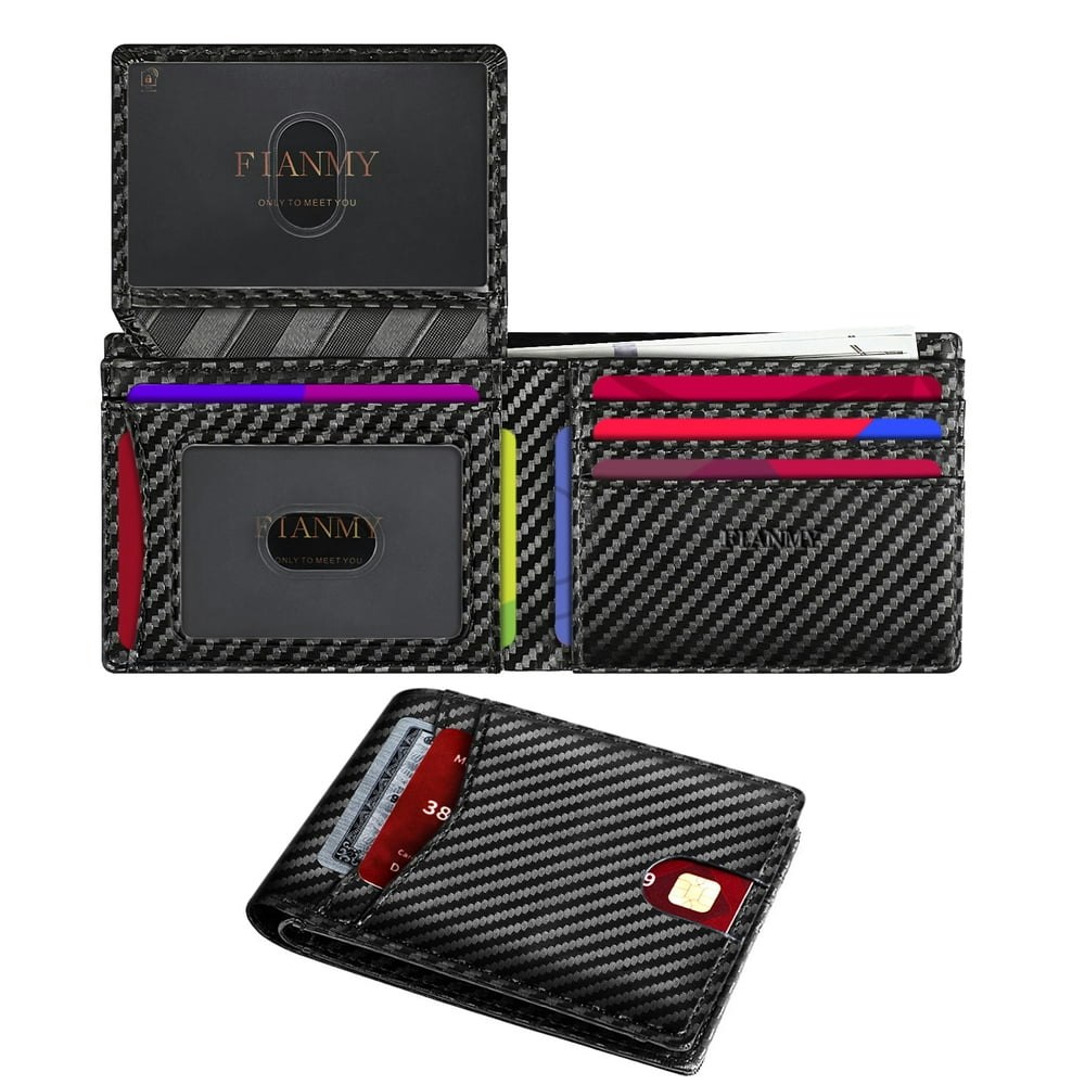 Fianmy Slim Leather RFID Blocking Bifold Wallet: $11.49 Fianmy Slim Leather RFID Blocking Bifold Wallet: $11.49