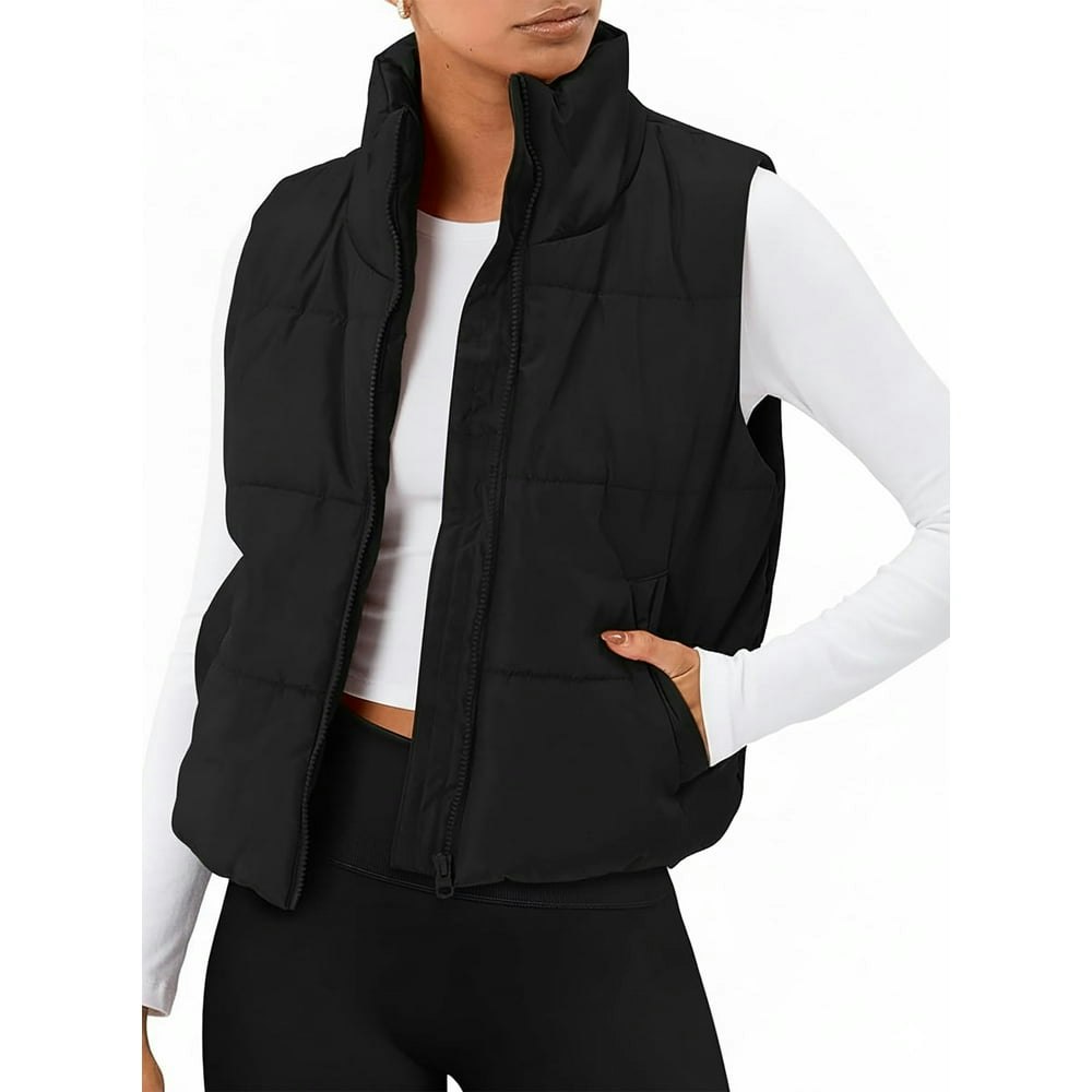 SUNBS Women's Cropped Puffer Vest: $23.49