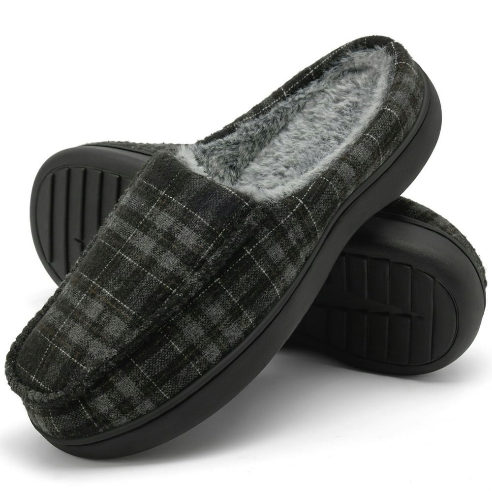 Ablanczoom Men's Memory Foam Fuzzy House Slippers: $11.91 Ablanczoom Men's Memory Foam Fuzzy House Slippers: $11.91