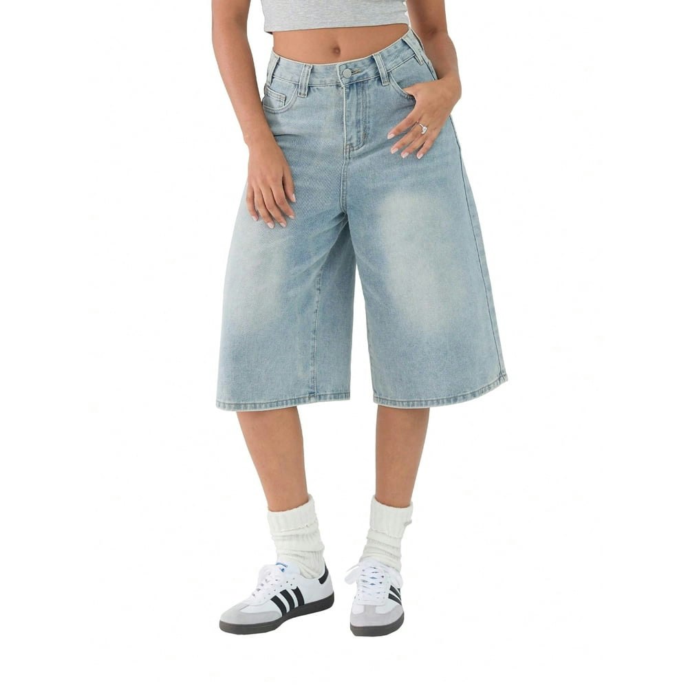Emmiol Women's Baggy Denim Jorts: $27.98