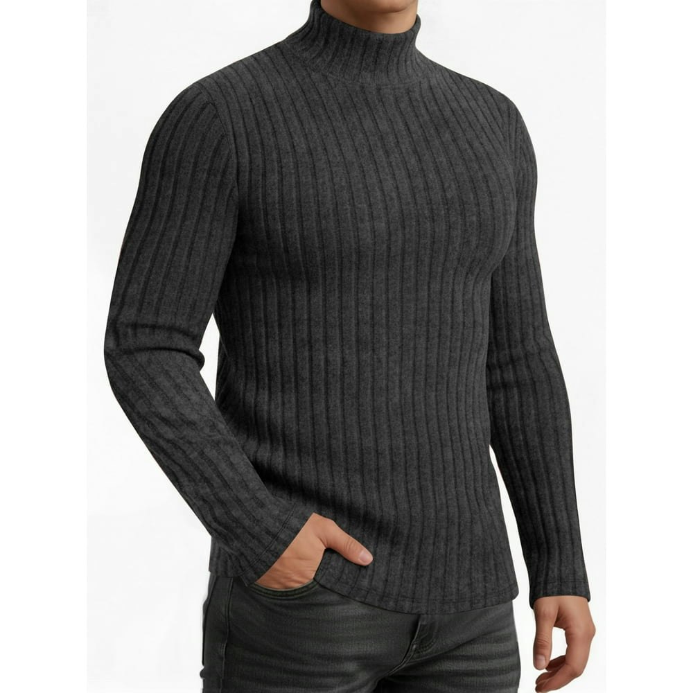 Oaluxe Men's Ribbed Turtleneck Long Sleeve Thermal Shirt: $17.98 Oaluxe Men's Ribbed Turtleneck Long Sleeve Thermal Shirt: $17.98