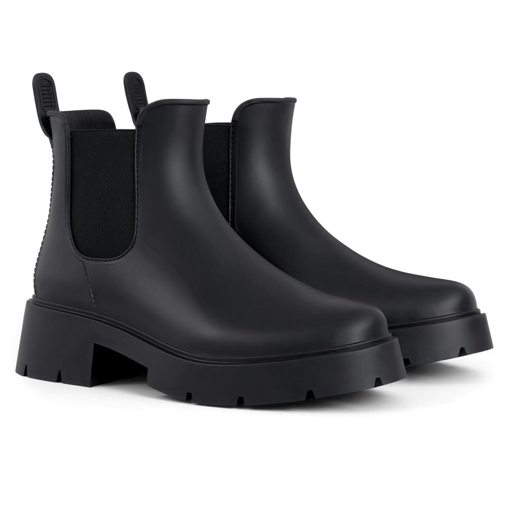 Comwarm Women's Waterproof Chelsea Rain Boots Size 8.5: $22.99