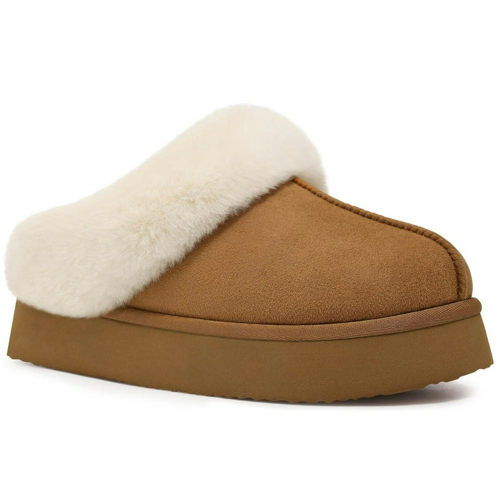 Comwarm Women's Fuzzy Platform Slippers: $15.29 Comwarm Women's Fuzzy Platform Slippers: $15.29