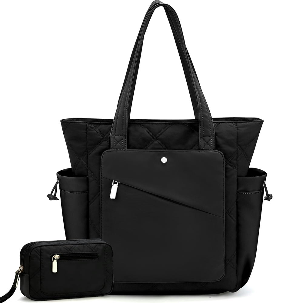 Gocvo Quilted Puffer Tote Bag for Women (Black): $19.99