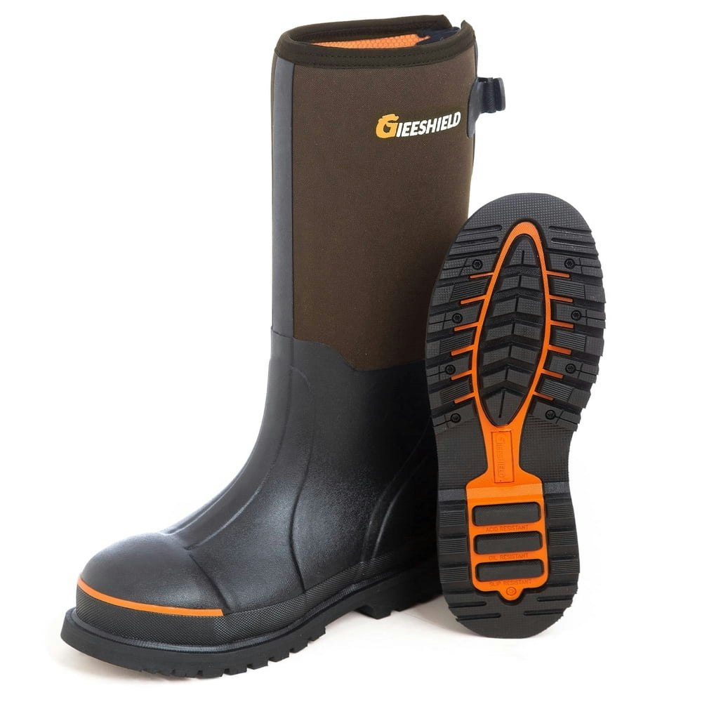 Gieeshield Men's Waterproof Steel Toe Rubber Work Boots Size 11: $94.97 Gieeshield Men's Waterproof Steel Toe Rubber Work Boots Size 11: $94.97