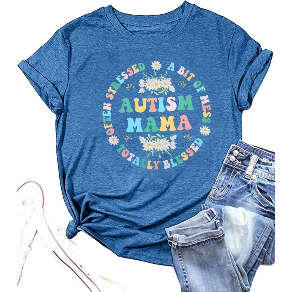 DEXIO Autism Mama Be Kind Awareness Shirt: $11.99