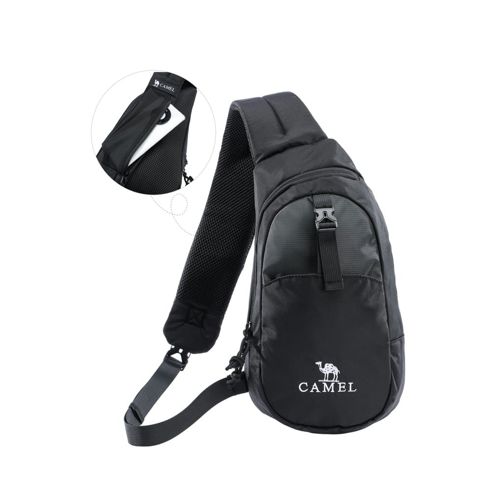 Camel Crossbody Chest Bag: $15.99