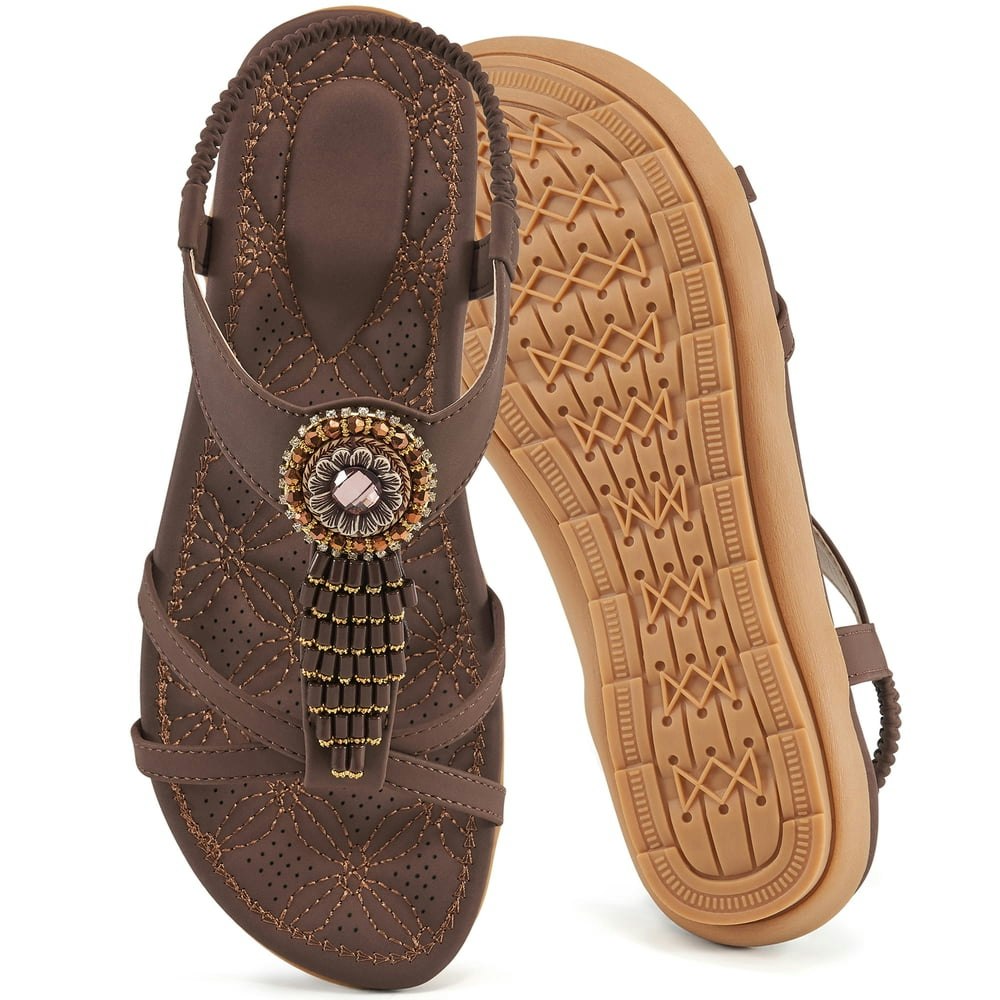 Ecetana Women's Bohemian Flat Sandals: $19.99 Ecetana Women's Bohemian Flat Sandals: $19.99