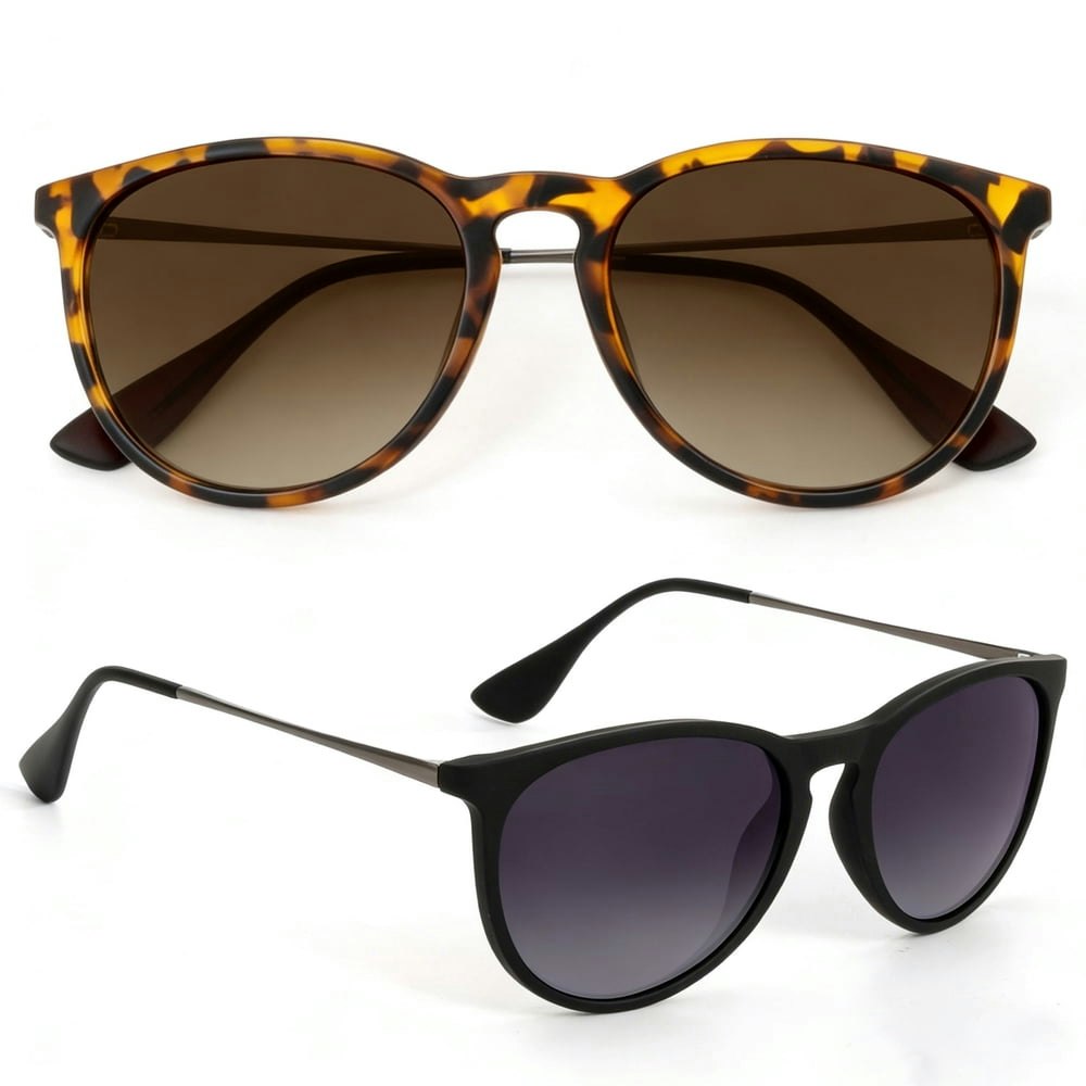 Kaliyadi Women's Polarized UV400 Retro Sunglasses 2-Pack: $14.38 Kaliyadi Women's Polarized UV400 Retro Sunglasses 2-Pack: $14.38