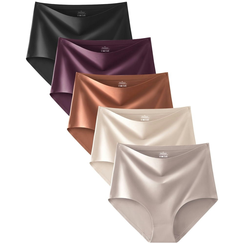 Finetoo Women's Seamless High-Waisted Bikini Underwear 5-Pack Medium: $14.99 Finetoo Women's Seamless High-Waisted Bikini Underwear 5-Pack Medium: $14.99