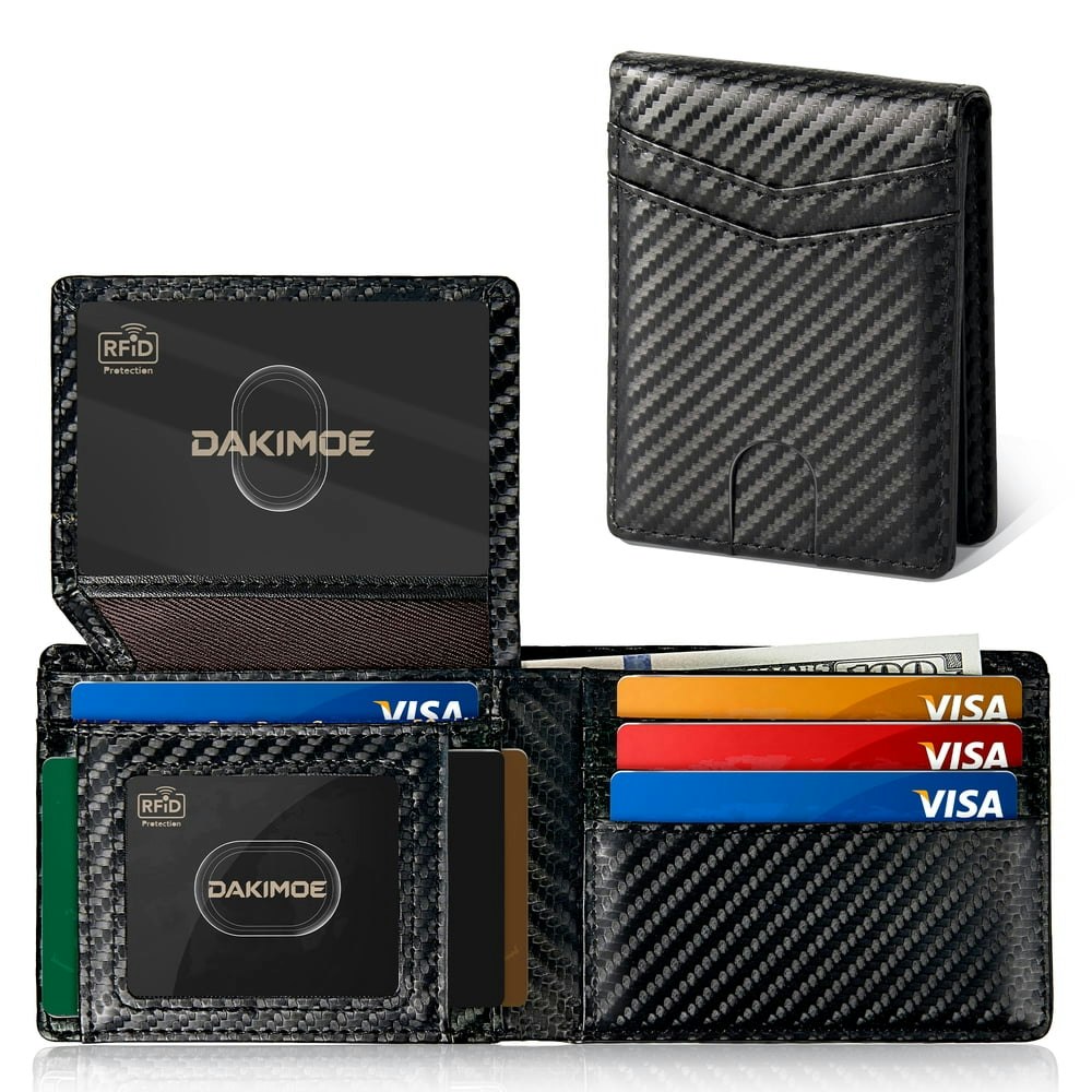 Dakimoe Slim RFID-Blocking Leather Bifold Wallet: $9.99