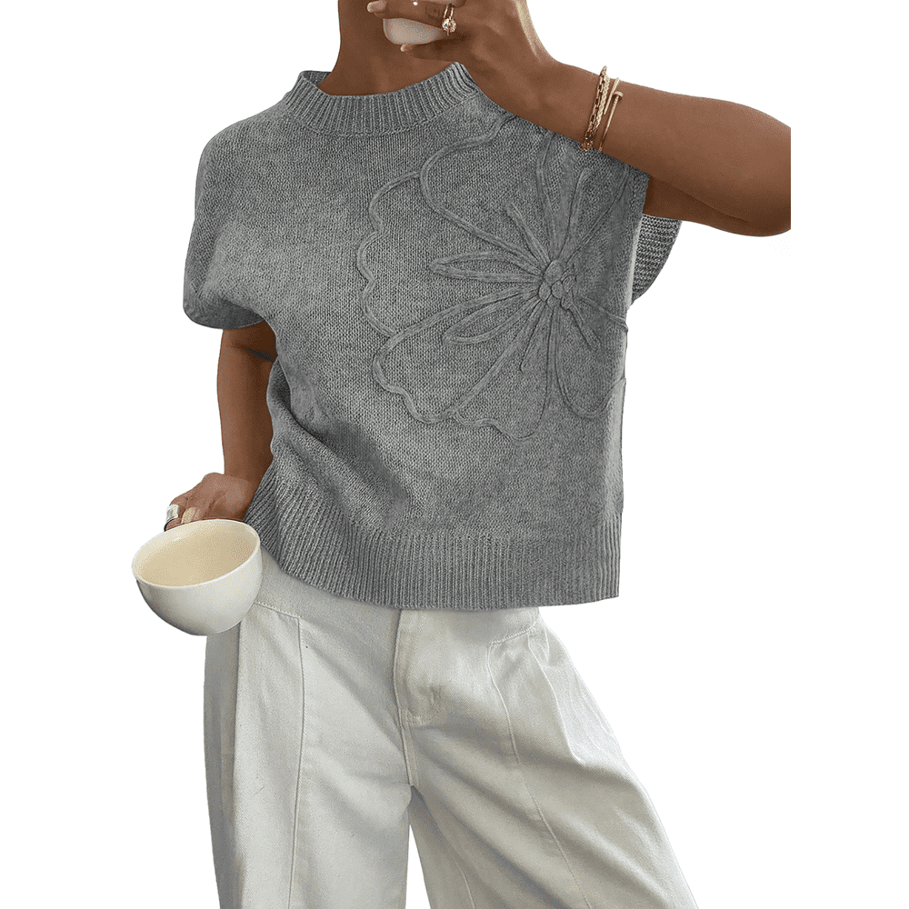 SUNBS Women's Short Sleeve Crew Neck Sweater Blouse: $16.99 SUNBS Women's Short Sleeve Crew Neck Sweater Blouse: $16.99