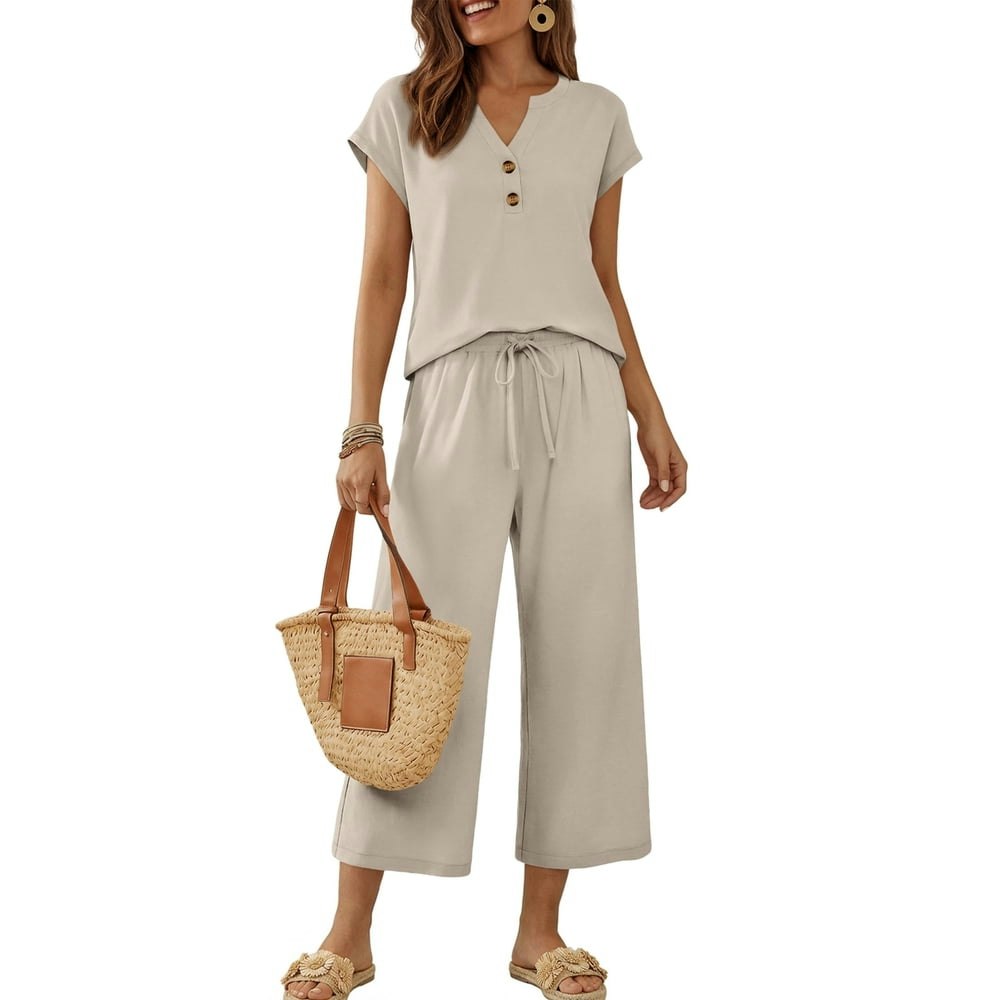 SUNBS Women's 2-Piece Lounge Set Shirt and Pants: $24.99