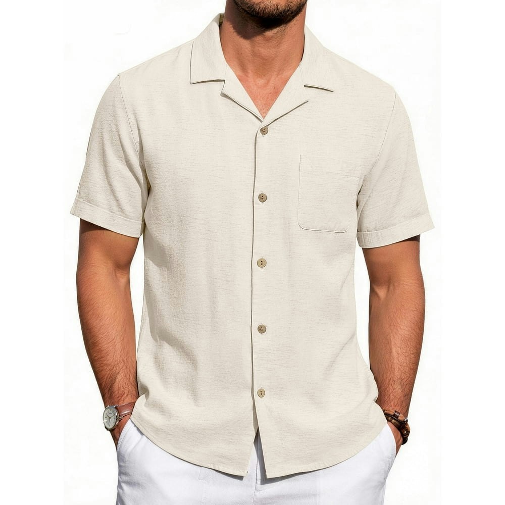 Gents Bliss Men's Linen Short Sleeve Button-Down Shirt: $16.14 Gents Bliss Men's Linen Short Sleeve Button-Down Shirt: $16.14