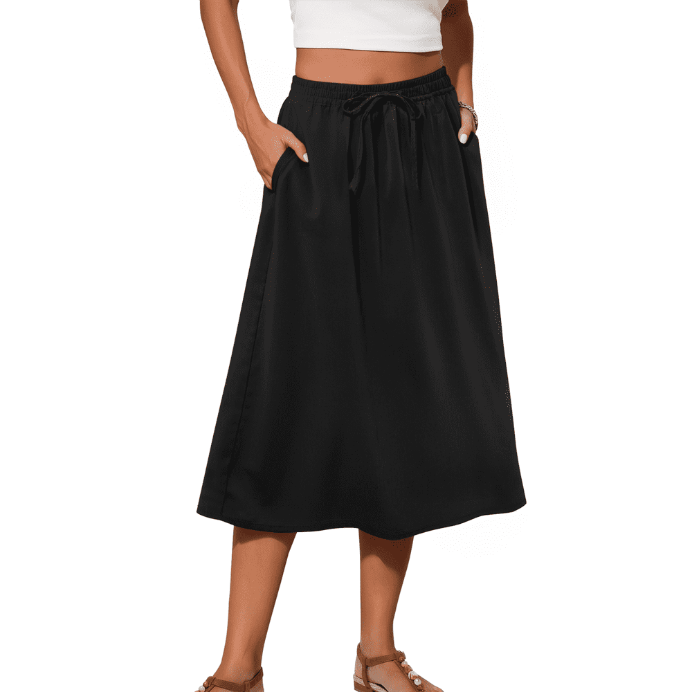 Fantaslook Women's High Waist Midi Skirt with Pockets: $14.59
