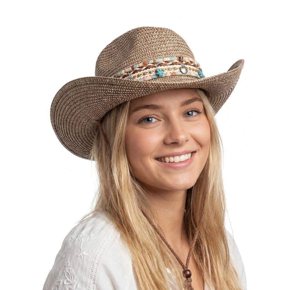 Cooplus Women's Adjustable Wide Brim Cowboy Hat: $11.99 Cooplus Women's Adjustable Wide Brim Cowboy Hat: $11.99