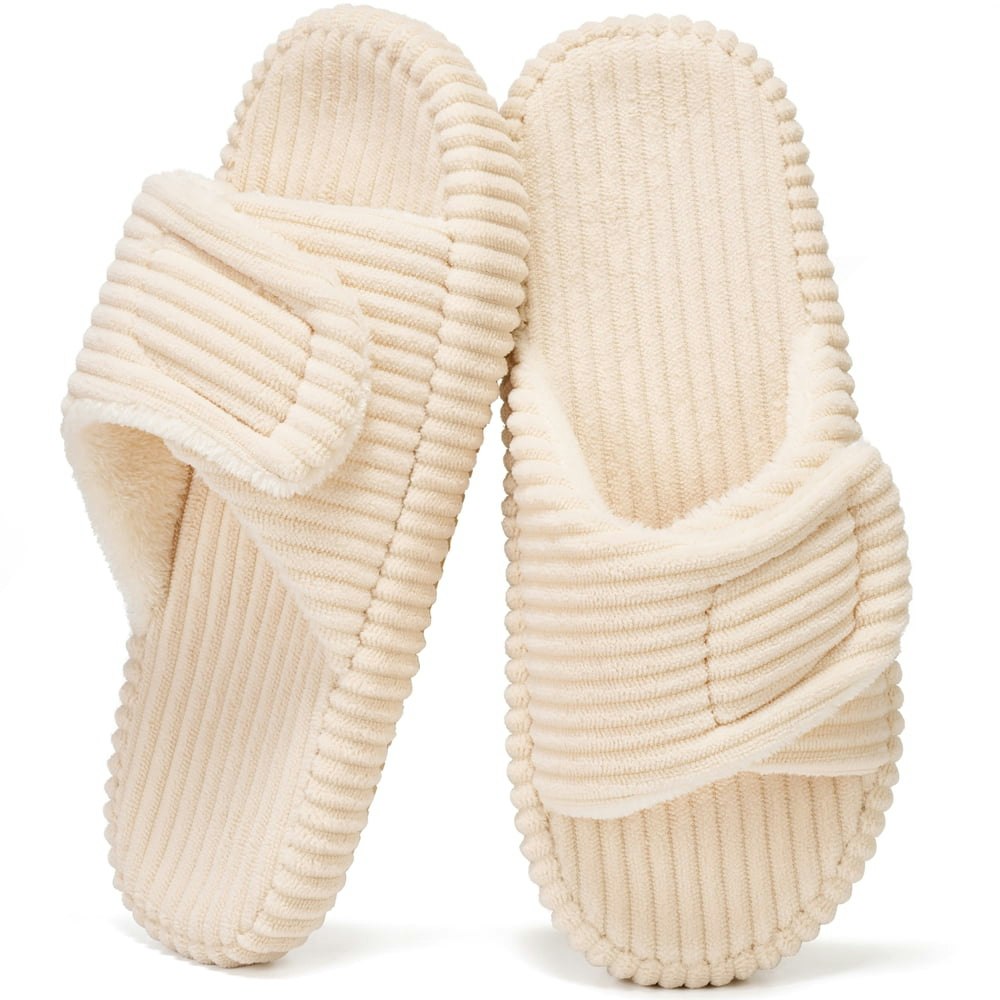 Ecetana Women's Open Toe Memory Foam House Slippers: $9.97 Ecetana Women's Open Toe Memory Foam House Slippers: $9.97