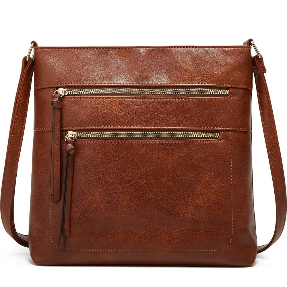 Gmdisc Women's Vegan Leather Multi Pocket Crossbody Bag: $19.89