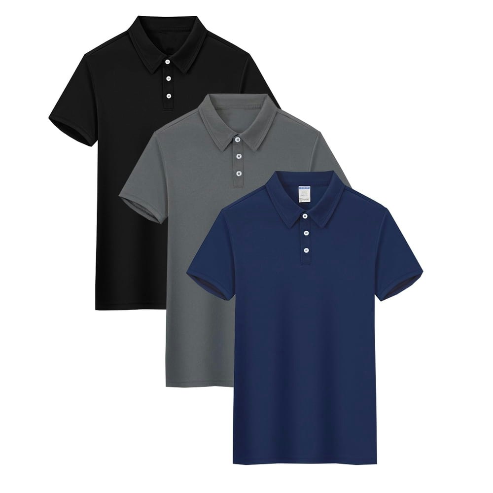 Yushow Men's Quick Dry Mesh Polo Shirts 3-Pack Size L: $18.99 Yushow Men's Quick Dry Mesh Polo Shirts 3-Pack Size L: $18.99