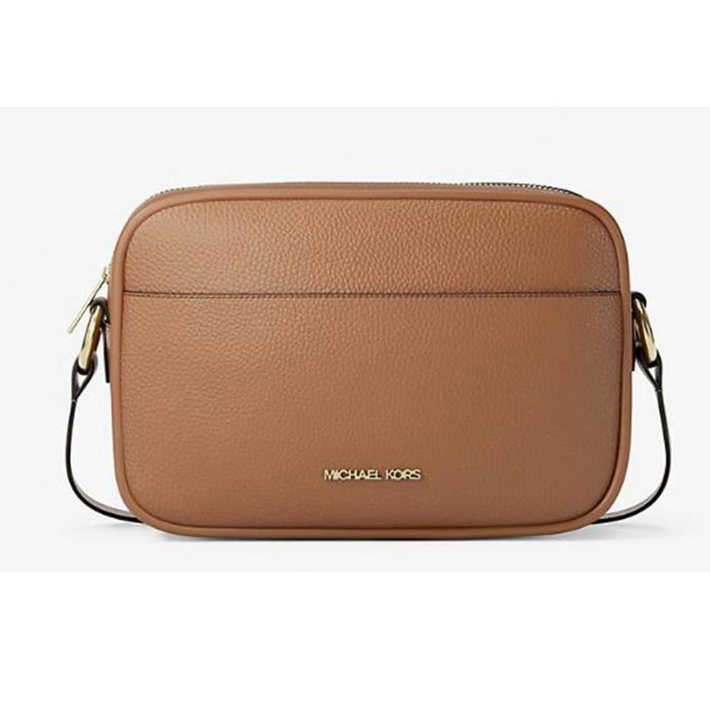 Michael Kors Jet Set Pebbled Leather Camera Crossbody Bag 35R6GTVC7L-230: $94.99