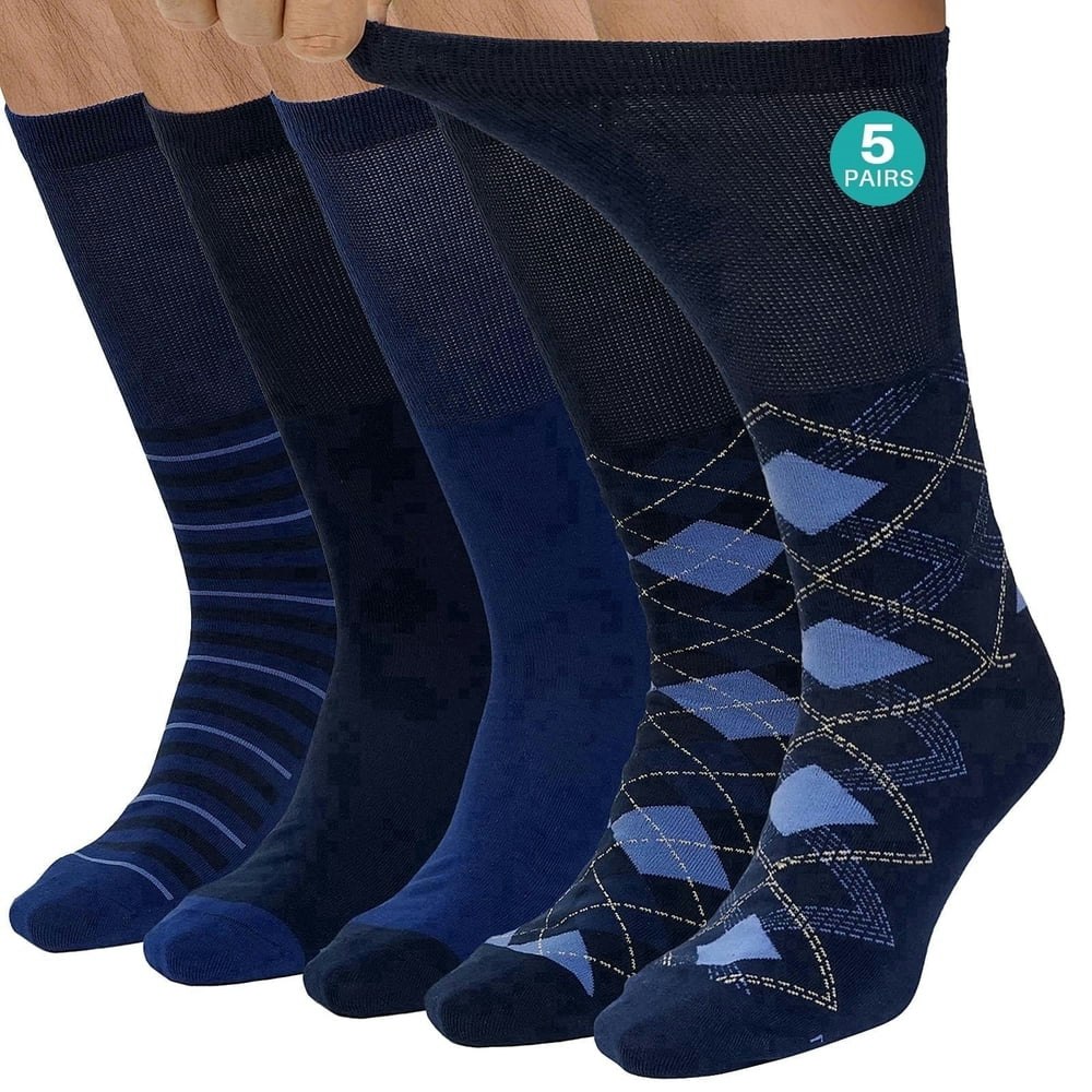 CaiDieNu Men's Diabetic Socks 5-Pack: $14.66