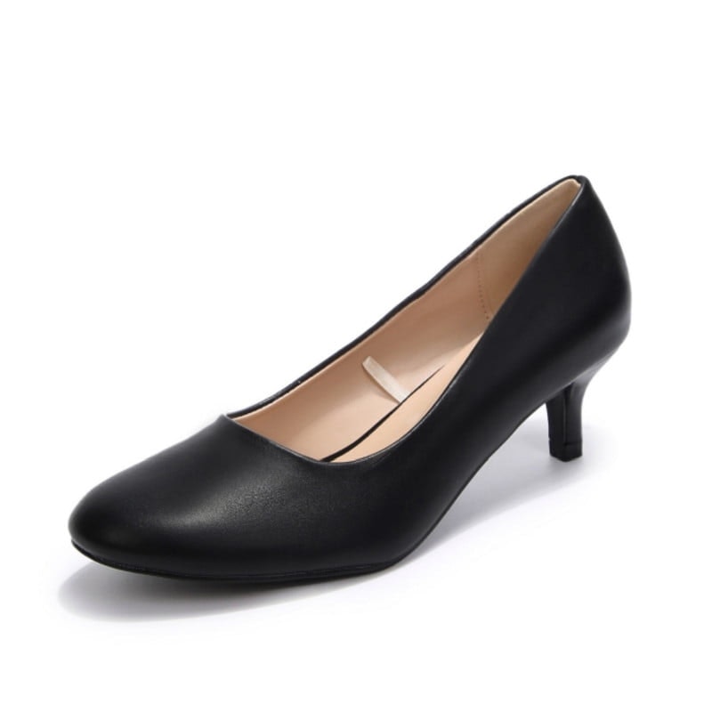 Rexoro Women's Classic Round Toe Low Heel Pumps: $29.99