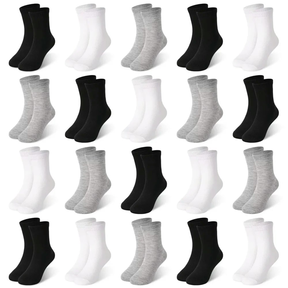 20-Pair Kids Crew Socks: $9.89 20-Pair Kids Crew Socks: $9.89