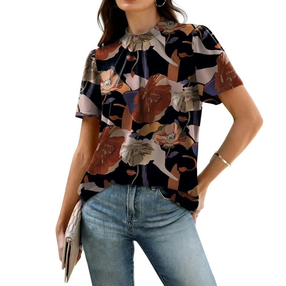 Wiholl Women's Pleated Puff Sleeve Blouse: $10.79 Wiholl Women's Pleated Puff Sleeve Blouse: $10.79