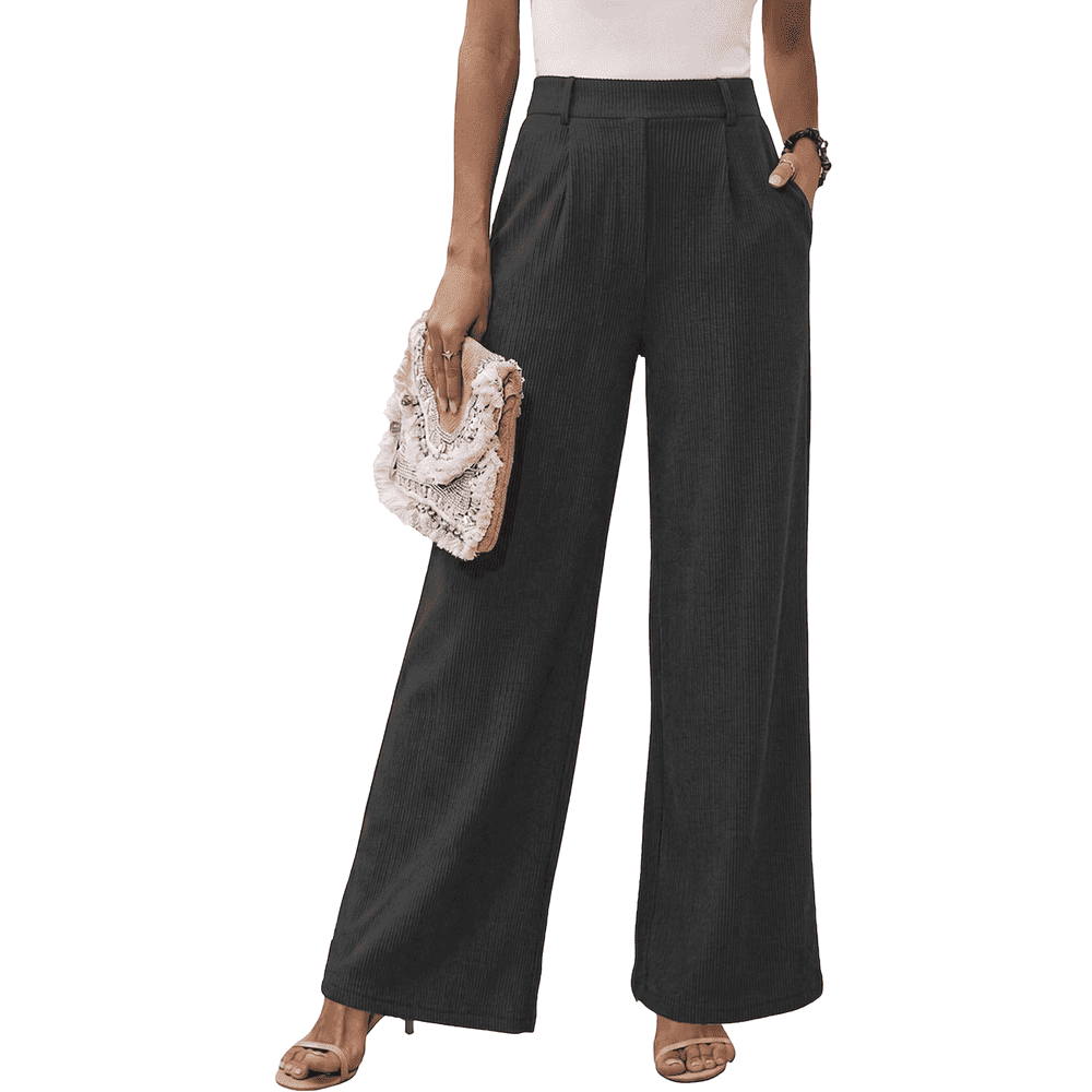 Women's High Waisted Wide Leg Pants: $17.59
