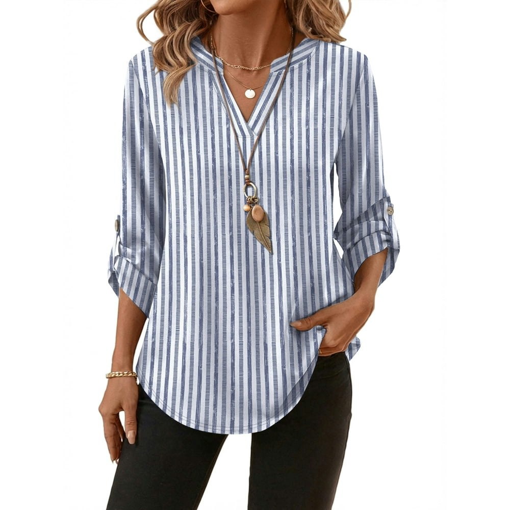 Wiholl Women's V-Neck 3/4 Sleeve Blouse Tunic Top: $13.39 Wiholl Women's V-Neck 3/4 Sleeve Blouse Tunic Top: $13.39