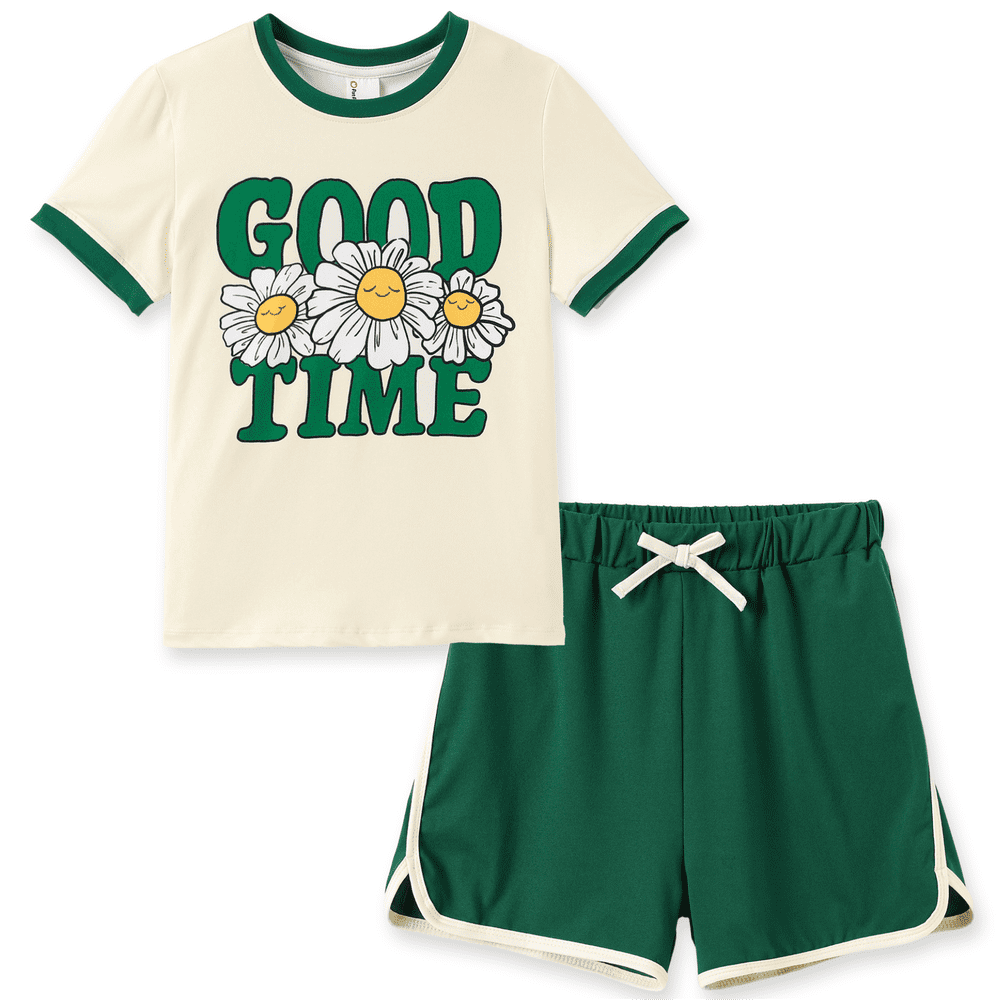 PatPat Girls Floral Graphic T-Shirt and Shorts Outfit Set 2-Piece Sizes 4-12Y: $17.81 PatPat Girls Floral Graphic T-Shirt and Shorts Outfit Set 2-Piece Sizes 4-12Y: $17.81