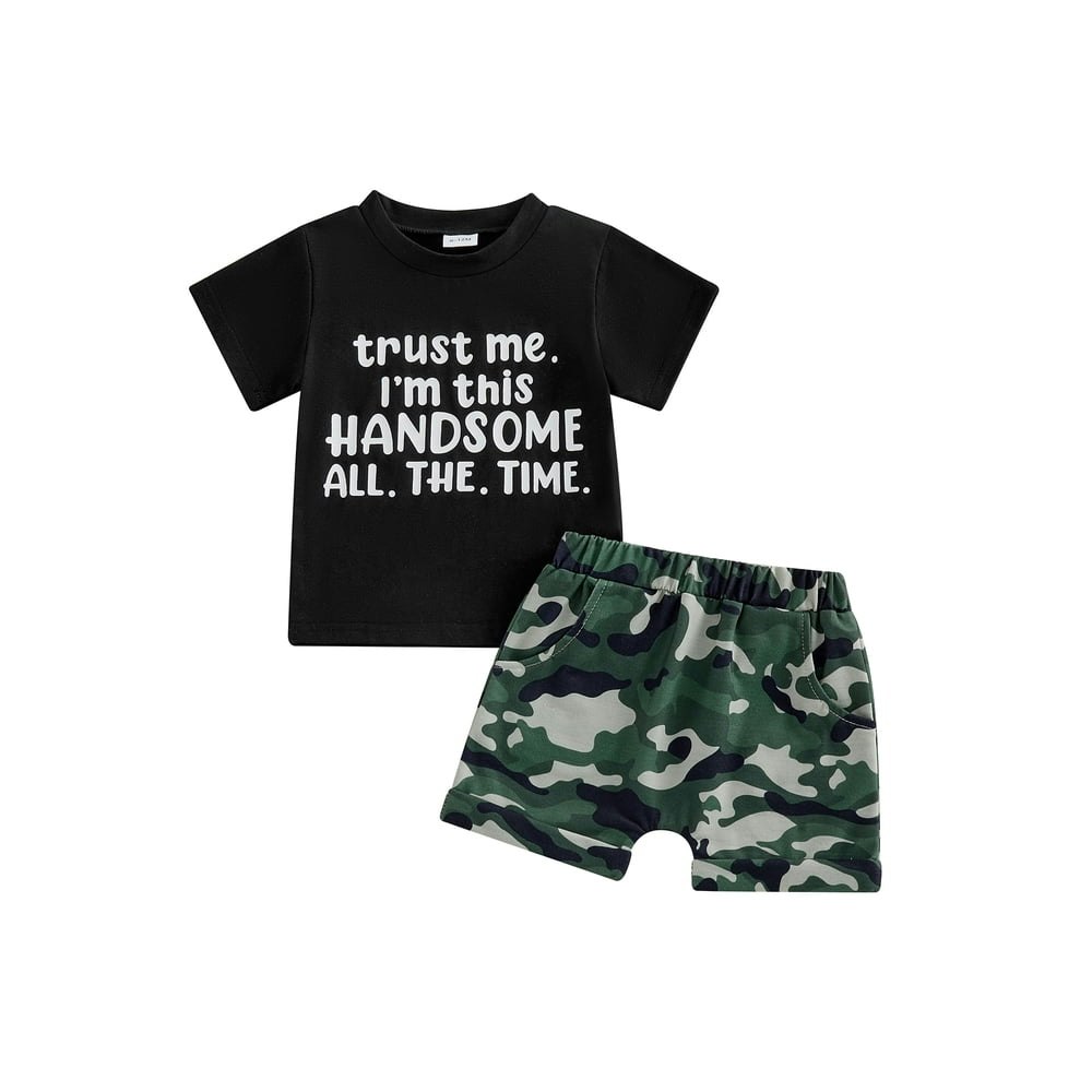 Loicainy Toddler Boy 2-Piece Summer Outfit Set: $12.49 Loicainy Toddler Boy 2-Piece Summer Outfit Set: $12.49