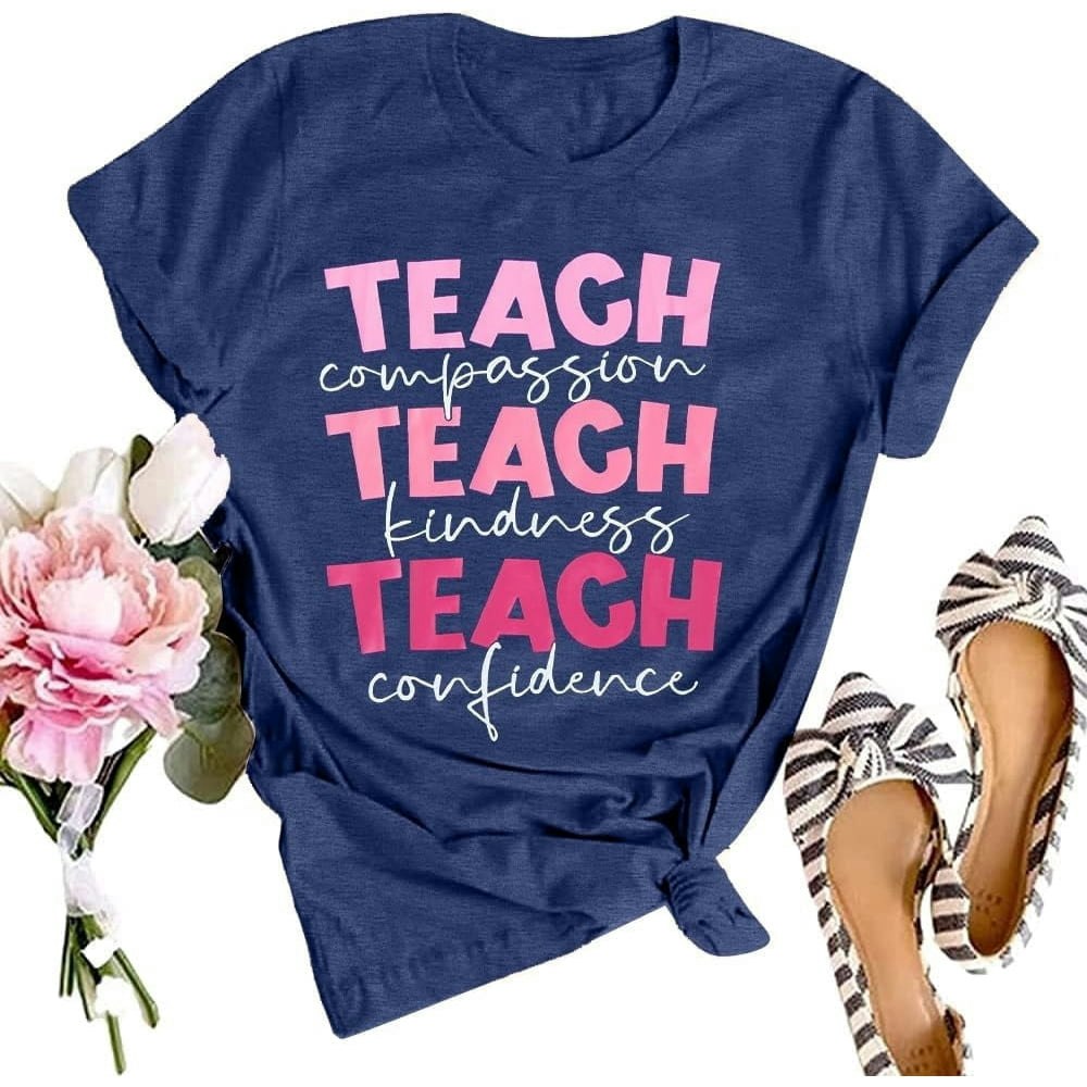 Mousya Women's Teacher Graphic T-Shirt: $11.89
