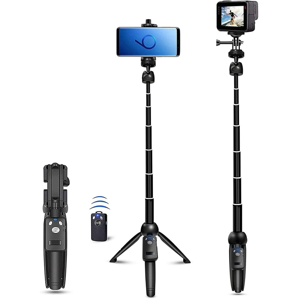 TiokMc 40" Phone Tripod Selfie Stick with Wireless Remote: $12.99