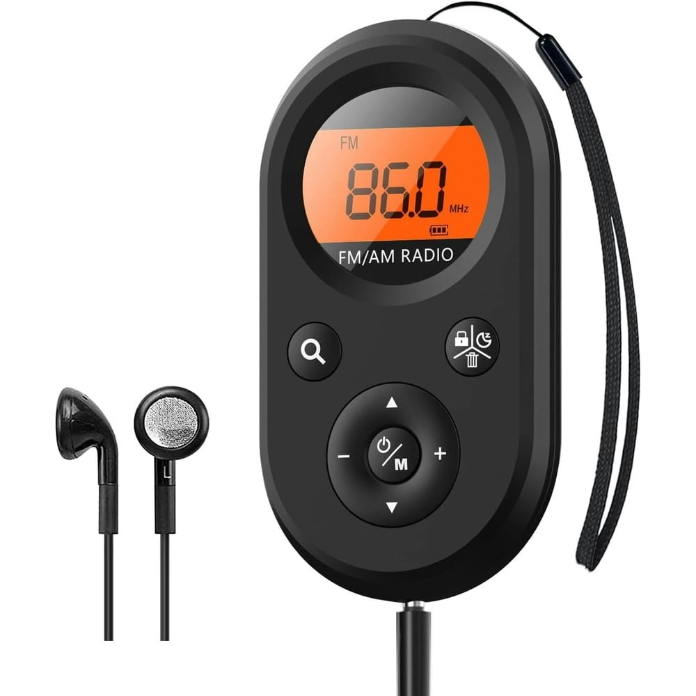 AM FM Rechargeable Portable Pocket Radio: $14.57