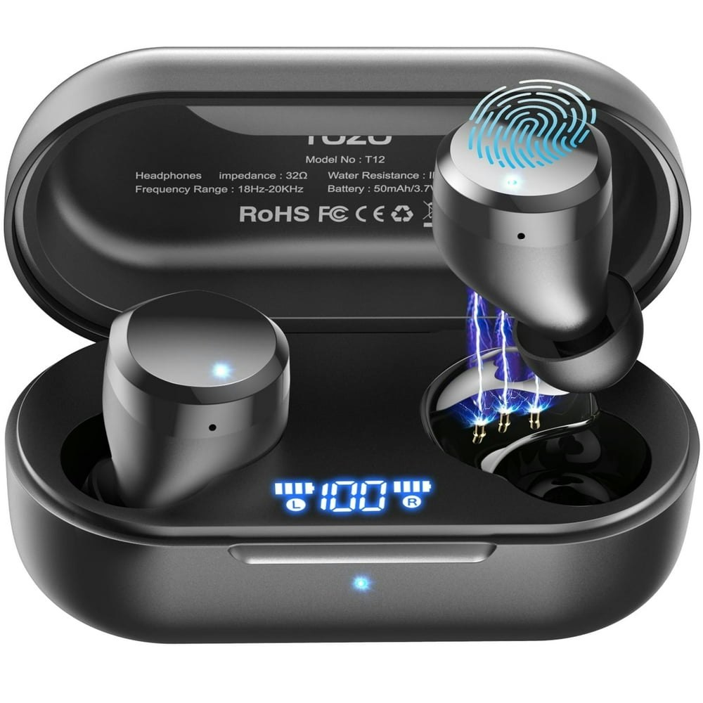 TOZO T12 Bluetooth Wireless Earbuds: $23.99