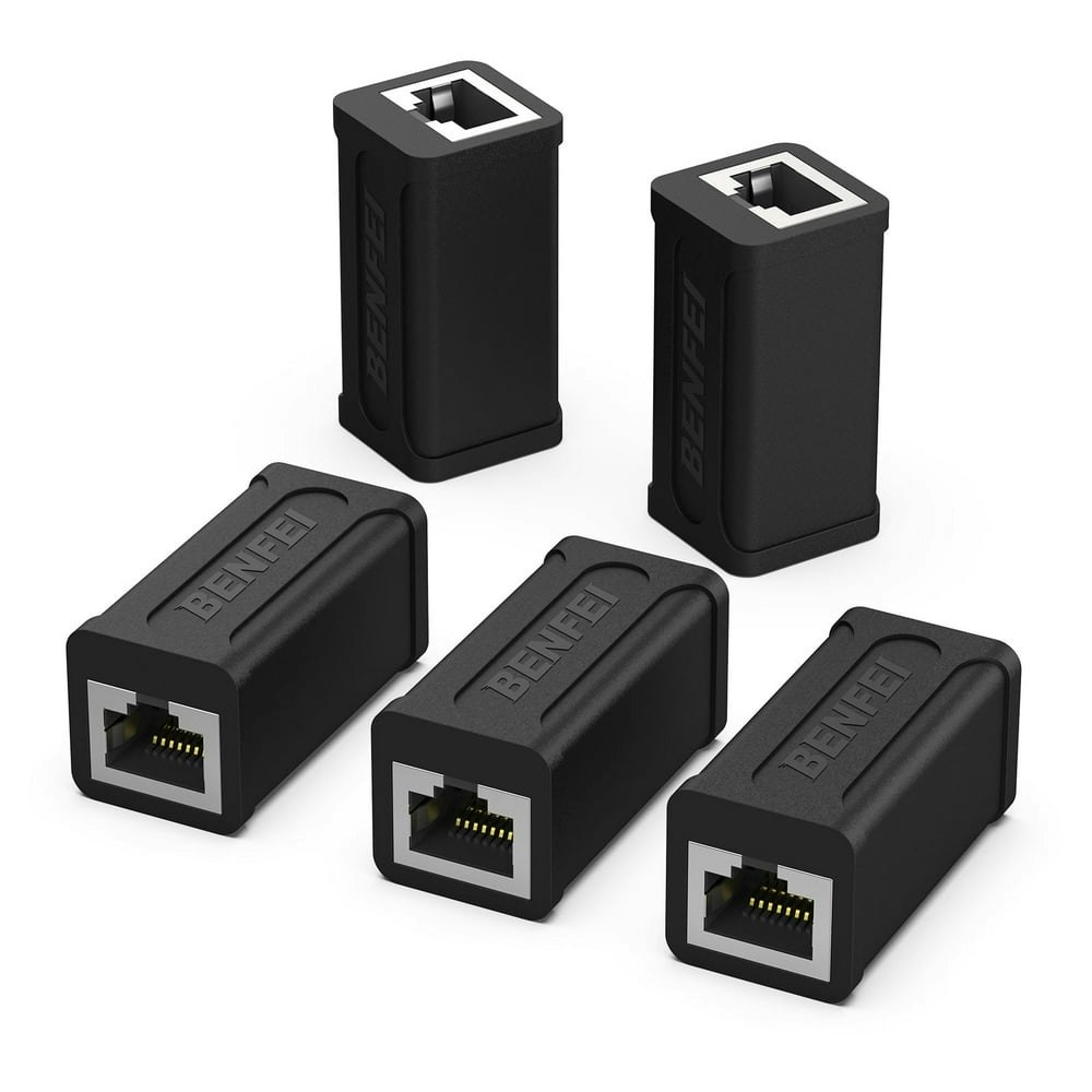 Benfei RJ45 Ethernet Inline Coupler 5-Pack: $9.89