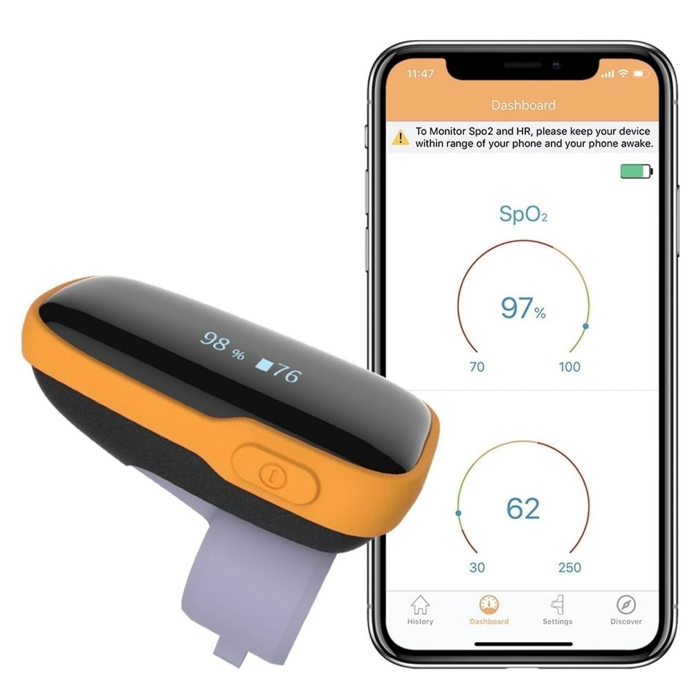 Vibeat Sport Ring WearO2 Wearable Finger Pulse Oximeter: $88.99 Vibeat Sport Ring WearO2 Wearable Finger Pulse Oximeter: $88.99