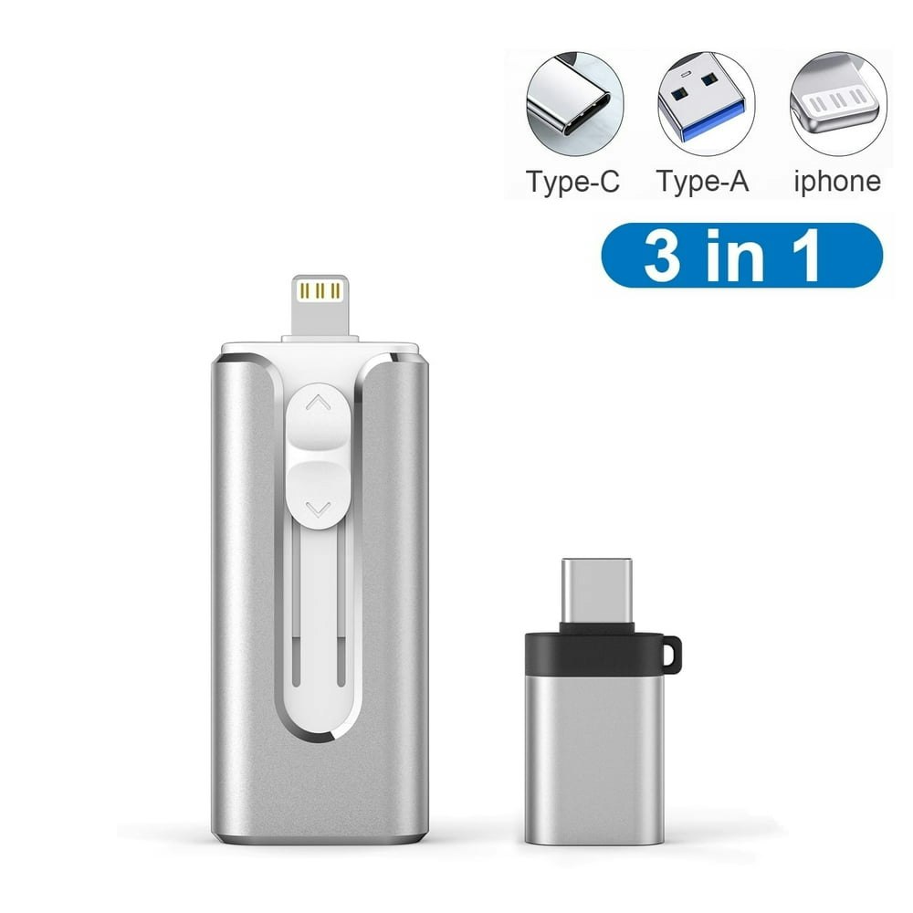 Topesel 128GB 3-in-1 USB 3.0 Flash Drive: $35.59 Topesel 128GB 3-in-1 USB 3.0 Flash Drive: $35.59