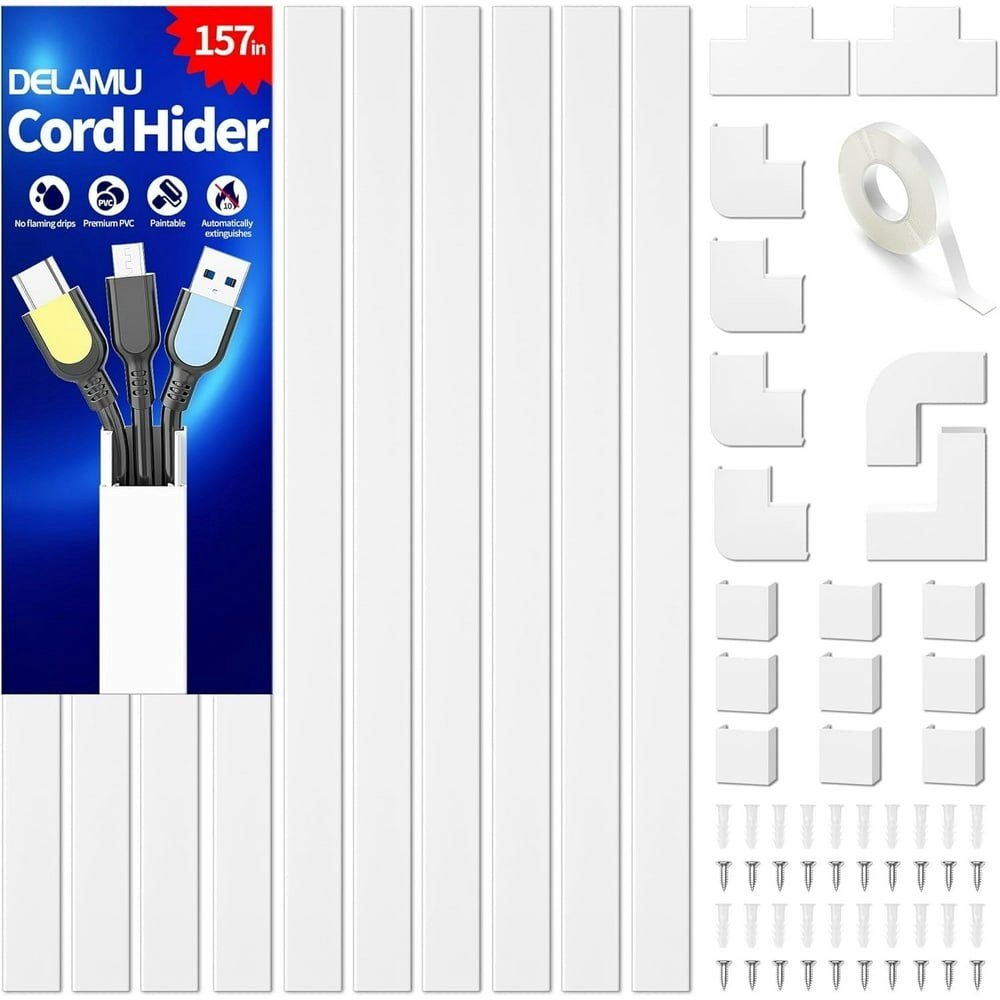 LazySpin 157" Cord Hider Cable Cover: $14.88