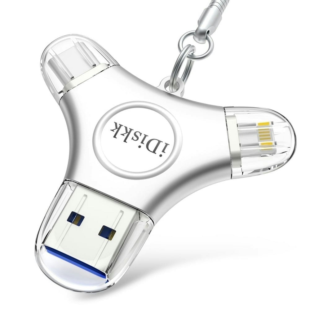 iDiskk 256GB USB 3.0 Flash Drive for iPhone, Android, and PC: $59.99 iDiskk 256GB USB 3.0 Flash Drive for iPhone, Android, and PC: $59.99