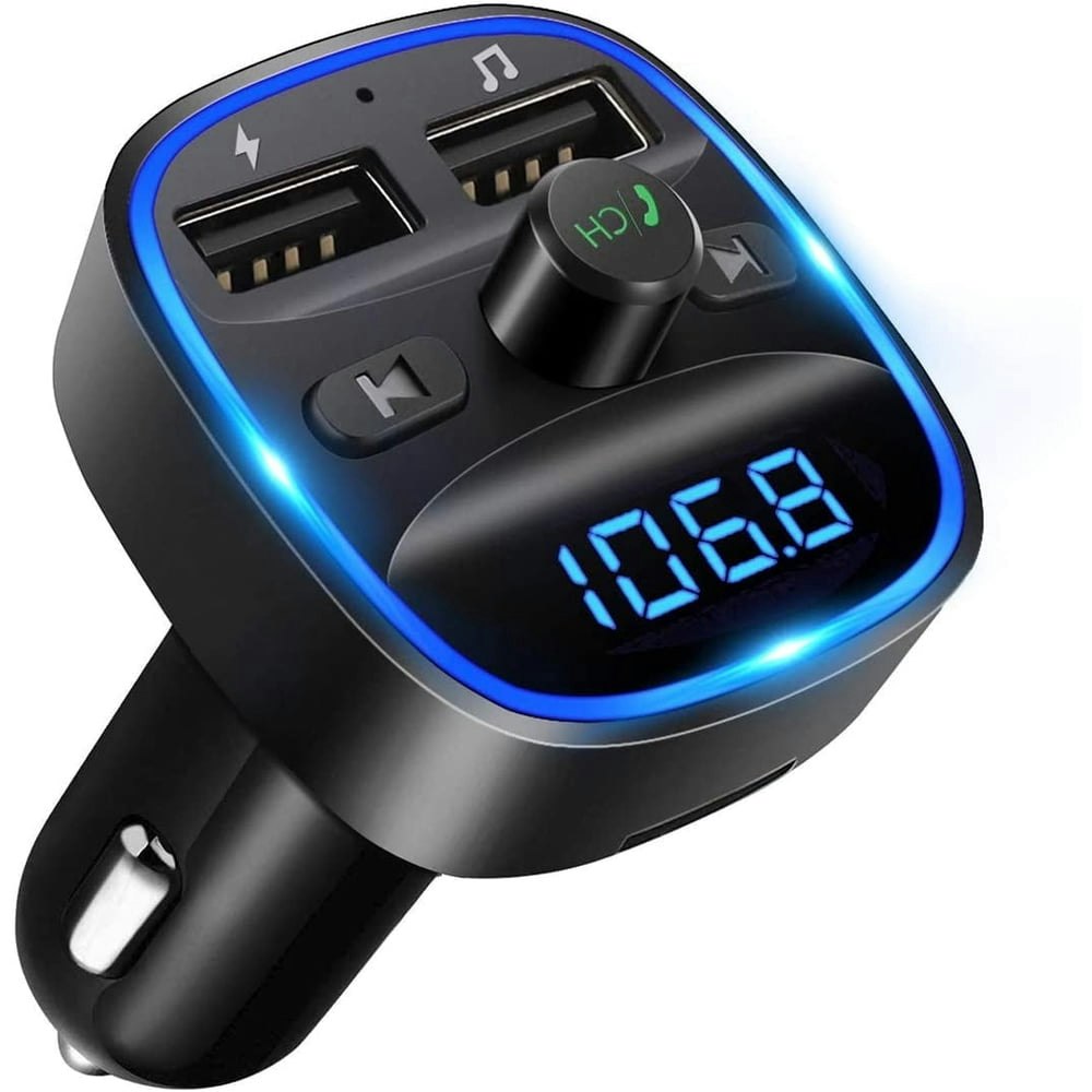Bluetooth FM Transmitter Car Kit with Dual USB Charger: $13.69 Bluetooth FM Transmitter Car Kit with Dual USB Charger: $13.69