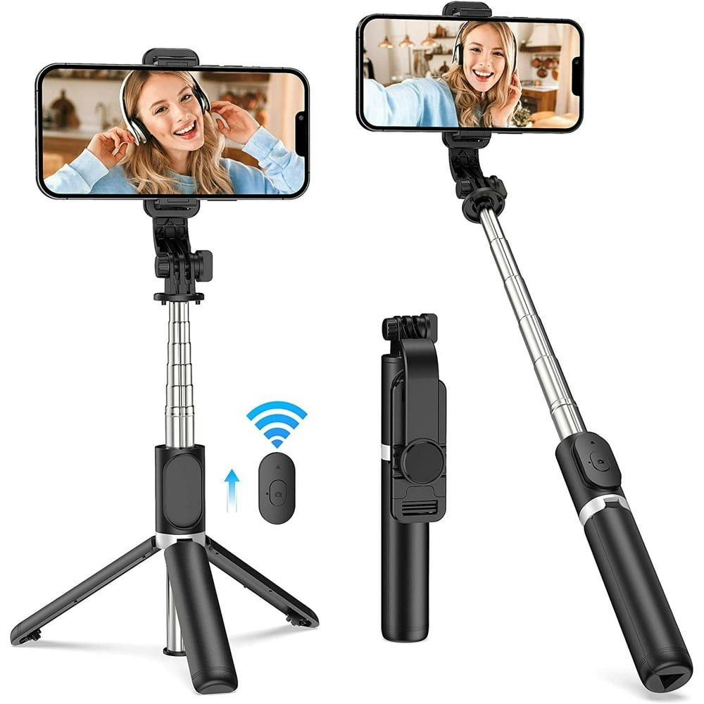 Delpattern 40" Selfie Stick Tripod with Bluetooth Remote: $12.97