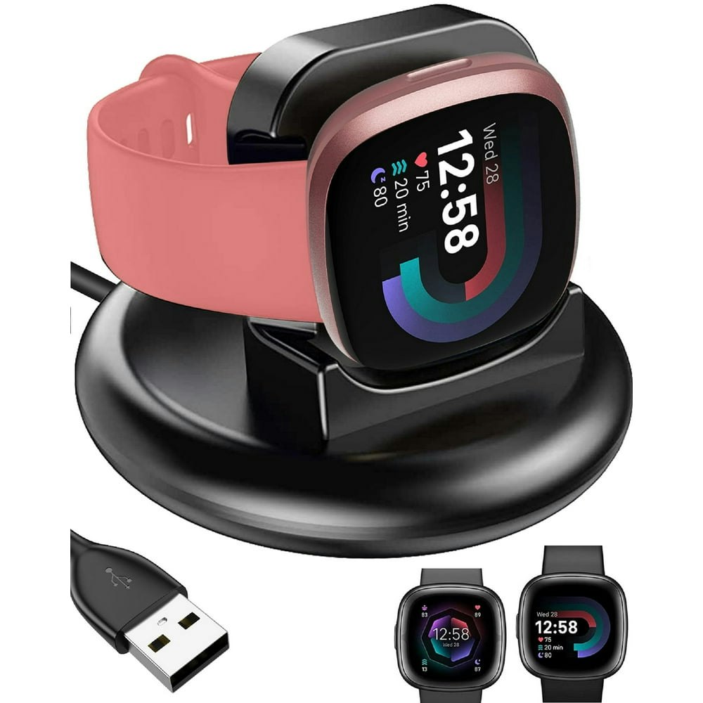 TSV Charger Dock for Fitbit Versa 4 and Sense 2 with 3.3ft USB Cable: $10.49