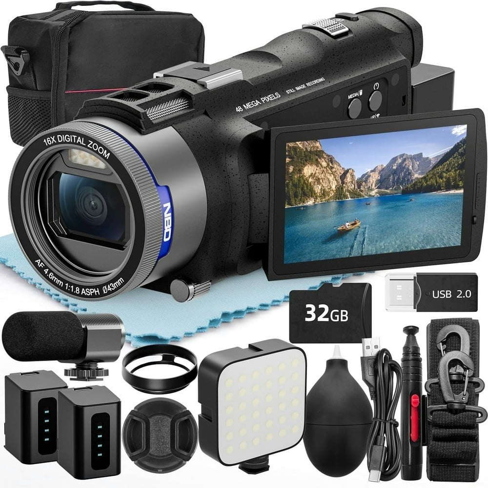 NBD 4K Video Camera Camcorder with 32GB SD Card: $121.19 NBD 4K Video Camera Camcorder with 32GB SD Card: $121.19