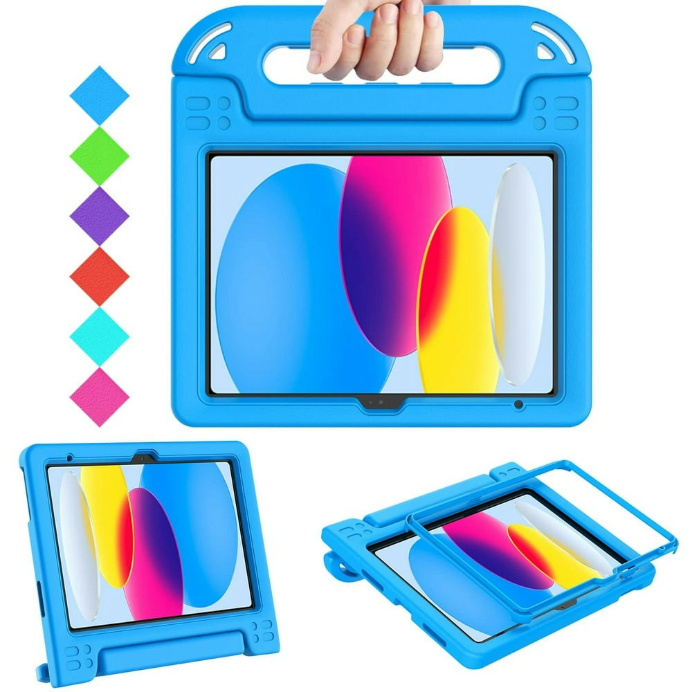 Supnice Handle Kids Case for iPad 11-inch (A16) 2025 and iPad 10th Gen 10.9-inch 2022 Blue: $14.19