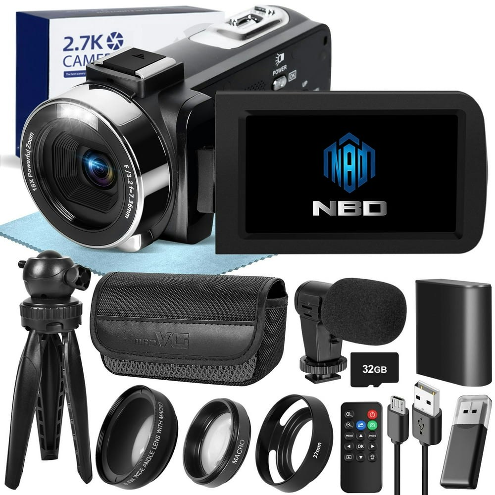 NBD 2.7K Video Camera Camcorder with 32GB SD Card: $96.19 NBD 2.7K Video Camera Camcorder with 32GB SD Card: $96.19