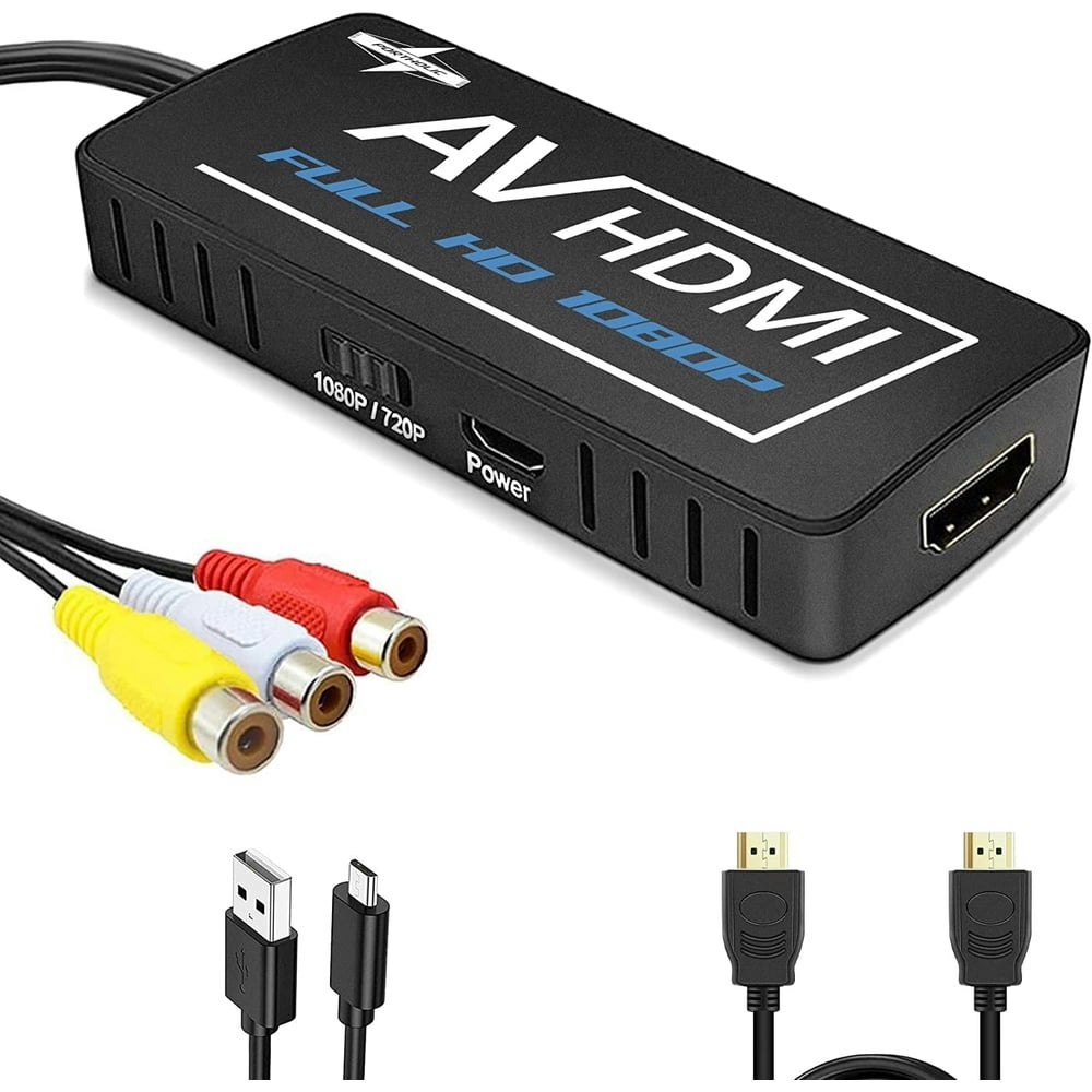PORTHOLIC RCA to HDMI Converter: $15.99 PORTHOLIC RCA to HDMI Converter: $15.99