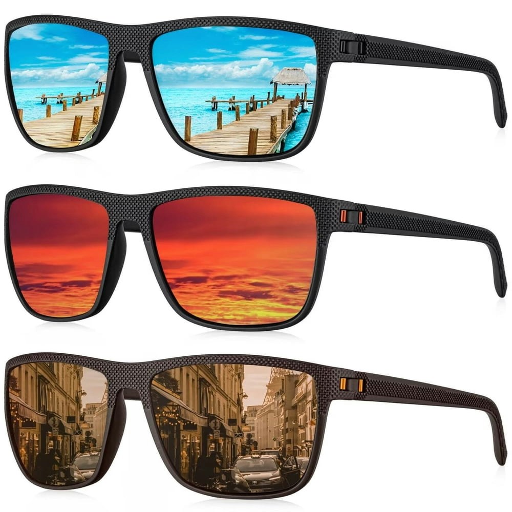 Polarized Men's Sports Sunglasses: $16.82