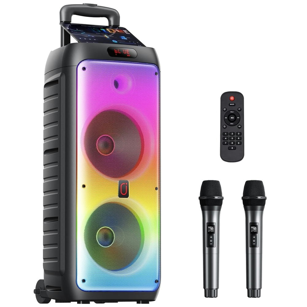 JYX T38-T Dual 8-inch Subwoofer Karaoke Machine: $125.99